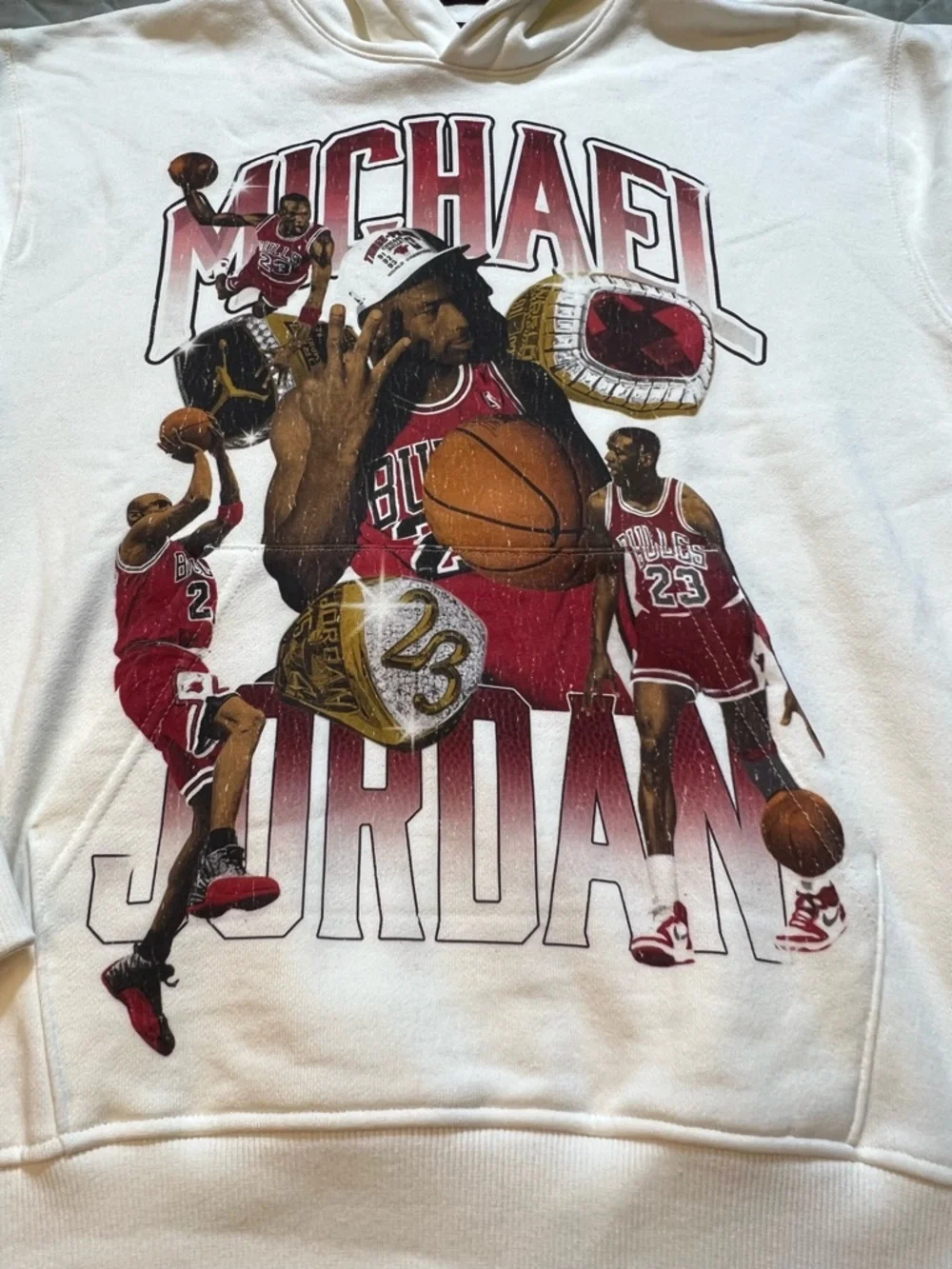 Nike Air‎ Michael Jordan pullover graphic hoodie Cream Men’s Small HJ4396-133